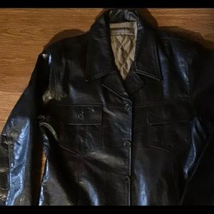 Transmission Black Leather Boutique Jacket XXL